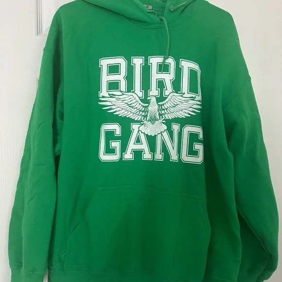 Green Bird Gang Hoodie Philadelphia Eagles - Picture 1 of 1